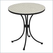 Home Styles Fishtail Bistro Table in Off White