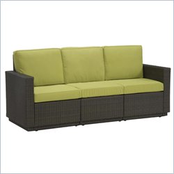 Home Styles Riviera Three Seat Sofa in Green Apple