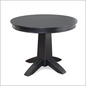 Home Styles Arts & Crafts Round Dining Table in Black
