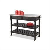 Home Styles Savannah Stainless Steel Kitchen Cart 
