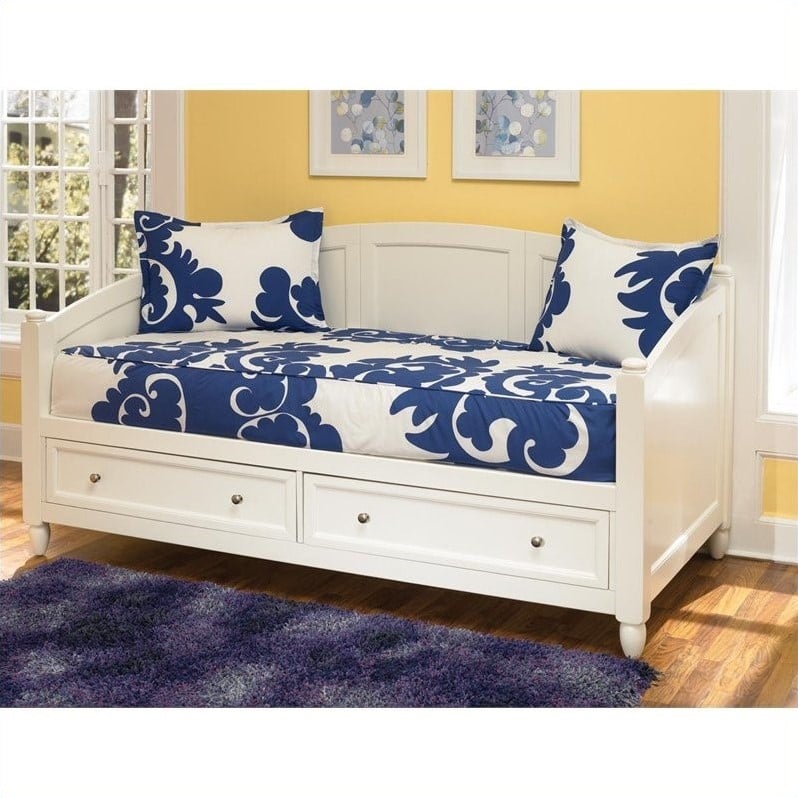 Home Styles Naples Storage Daybed, White