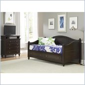 Home Styles Bermuda Wood Daybed and TV Media Chest Set in Espresso