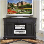 Home Styles St. Croix Corner TV Stand in Black Finish