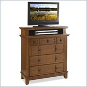 Home Styles Arts and Crafts TV Media Chest Cottage in Oak Finish