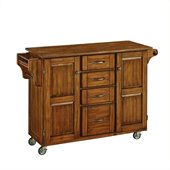 Home Styles Create-a-Cart in Warm Oak Finish with Oak Top