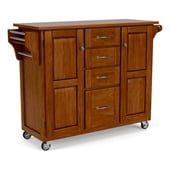 Home Styles Create-a-Cart in Cherry Finish with Oak Top