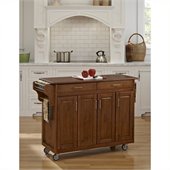 Home Styles Create-a-Cart in Warm Oak Finish with Oak Top