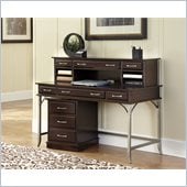 Home Styles Bordeaux Executive Desk, Hutch and Mobile File in Espresso