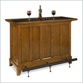 Home Styles Arts and Crafts Bar Distressed Oak Finish
