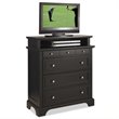 ADD TO YOUR SET: Home Styles Bedford TV Media Chest in Black Finish