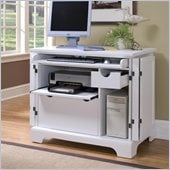 Home Styles Naples Compact Computer Desk in White Finish