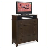 Home Styles Paris TV Media Chest in Mahogany Finish
