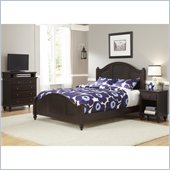 Home Styles Bermuda Queen Bed, Night Stand, and TV Chest in Espresso