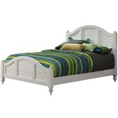 Home Styles Bermuda Queen Bed in Brushed White Finish