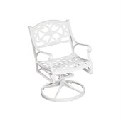 Home Styles Biscayne Swivel Chair White Finish