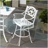 Home Styles Biscayne Bar Stool in White