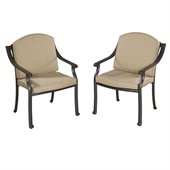 Home Styles Covington Cushioned Arm Chair Pair