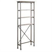 Home Styles The Orleans Over the Commode Stand in Gray and Marble