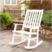 Home Styles Bali Hai Outdoor Rocking Chair in White