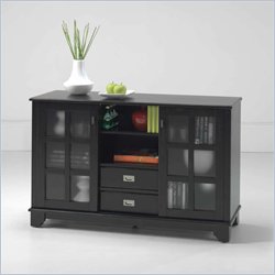 Home Styles Furniture Antique Black Wood Cabinet and TV Stand