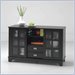 Home Styles Furniture Antique Black Wood Cabinet and TV Stand