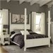 Home Styles Naples Poster 2 Piece Bedroom Set (Bed and Night Stand) in White-King