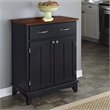 ADD TO YOUR SET: Home Styles Furniture Black Buffet Server with Cherry Wood Top