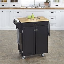 Home Styles Furniture Black Kitchen Cart