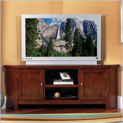 Home Styles Furniture Hanover Wood Corner  TV Stand in Cherry