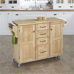 Home Styles Furniture Kitchen Cart in Natural Finish