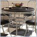 Home Styles Furniture Soda Shoppe Round Dinette Table in Black