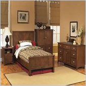 Home Styles Furniture Twin Crosstimbers Bed 2 Piece Bedroom Set