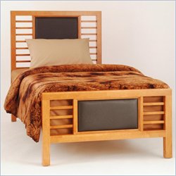 Home Styles Furniture Braywick Panel Bed in Light Oak Finish