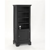 Home Styles Furniture Bedford 4 Shelf Wood Audio Rack/Bookcase in Ebony