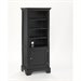 Home Styles Furniture Bedford 4 Shelf Wood Audio Rack/Bookcase in Ebony