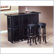 Home Styles Furniture Ebony Folding Home Bar with Single 30