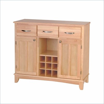 Home Styles Furniture Natural Base and Natural Wood Top Buffet 
