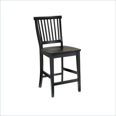 Home Styles Arts & Crafts 24" Bistro Stool in Ebony
