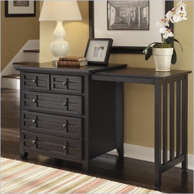 Home Styles Arts & Crafts Expand-a-Desk in Black Finish