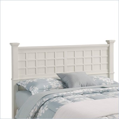 Home Styles Arts & Crafts Queen Headboard in White Finish