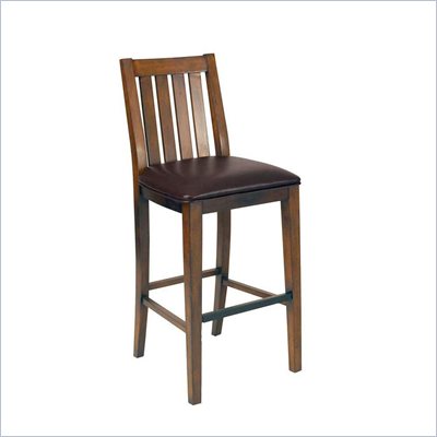 Home Styles Arts and Crafts Bar Stool  Distressed Oak Finish
