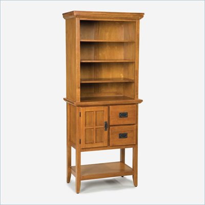 Home Styles Arts and Crafts Solid Wood Baker's Rack in Cottage Oak
