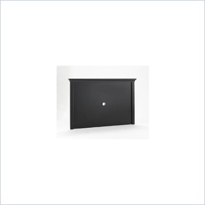 Home Styles Furniture Bedford Back Panel for Entertainment Center in Black Finish