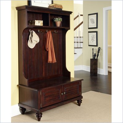 Home Styles Bermuda Hall Tree Stand in Espresso Finish