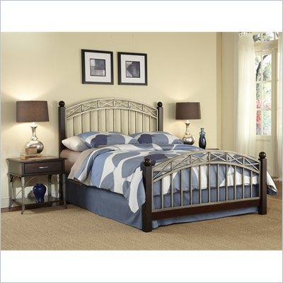 Home Styles Bordeaux Bed and Two Night Stands Set