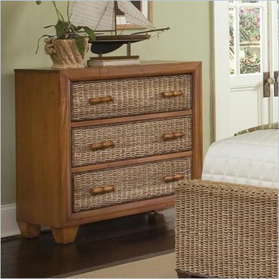 Home Styles Cabana Banana 3 Drawer Chest in Honey Finish