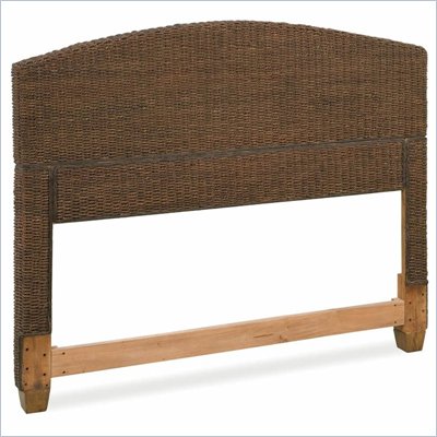 Home Styles Cabana Banana Natural Woven Textile Queen Headboard in Cocoa