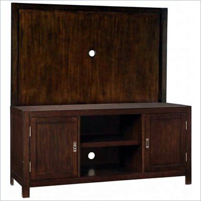 Home Styles Furniture City Chic Espresso Wood TV Stand with Back Panel