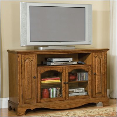 Home Styles Country Casual Wood LCD/Plasma TV Stand in Distressed Oak Finish