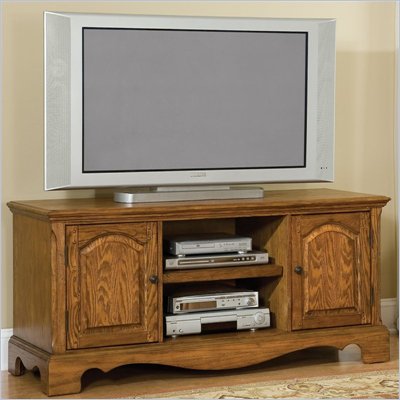 Home Styles Country Casual Wood LCD/Plasma TV Stand in Distressed Oak Finish